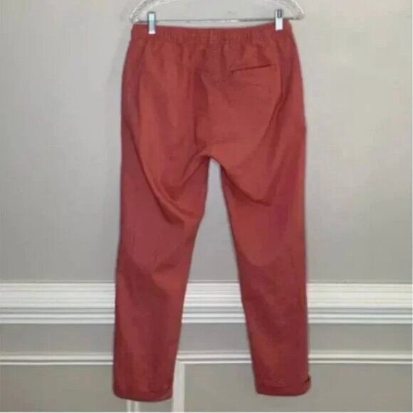 Onia Women's Linen Blend Drawstring Waist Rose Colored Pants Size Medium - Picture 2 of 11